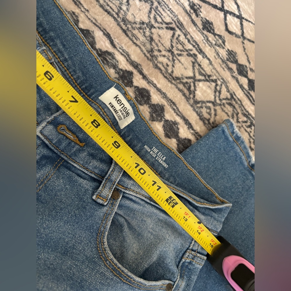 Kensie High Rise Straight Blue Jeans